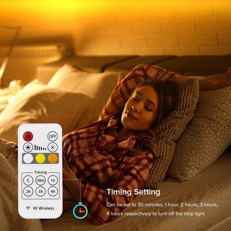 BTF-LIGHTING FCOB COB LED szalag 1m 640LED/m USB 5V RF távirányítóval konyha hálószoba