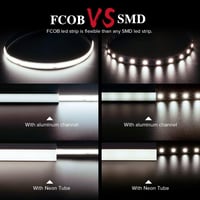 BTF-LIGHTING FCOB COB USB LED szalag természetes fehér 2m 320LED/m DC5V RA>90 2