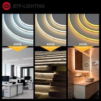 BTF-LIGHTING FCOB COB USB LED szalag természetes fehér 2m 320LED/m DC5V RA>90 3