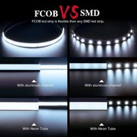 BTF-LIGHTING FCOB Rugalmas LED szalag 5m 336 LED természetes fehér 40W dimmelhető 2