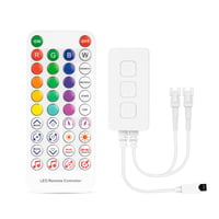 BTF-LIGHTING WS2812B RGB LED Bluetooth Ovládač – Synchronizácia s hudbou, časovač, diaľkové ovládanie, adresovateľný ovládač LED pásikov s 600 pixelmi iOS/ 1