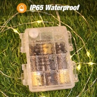 btfarm 10m LED Fotófüzér 100 LED Csipeszekkel - Távirányítós, 8 Világítási Mód, Vízálló, Időzíthető, Elemes Fényfüzér Képekhez Szobába 4