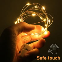 btfarm LED Tündérfény Csomag - 12db Elemes Mini Fényfüzér, 2m 20 LED, 3 Világítási Mód, Vízálló, Beltéri Dekorációhoz, Esküvőre, Karácsonyra 5