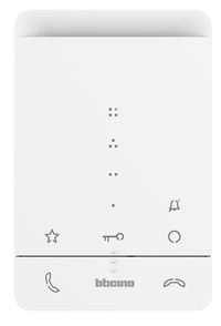 Post audio Bticino CLASSE 100 A16E pentru sistem de interfon cu 2 fire, 3 butoane tactile, 4 butoane configurabile, 16 tonuri de apel 2