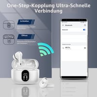 Căști wireless Btootos Bluetooth 5.3 – Defecte — defecte, funcționează parțial: casca dreaptă nu se aude (stare: vezi a 2-a poză) 7