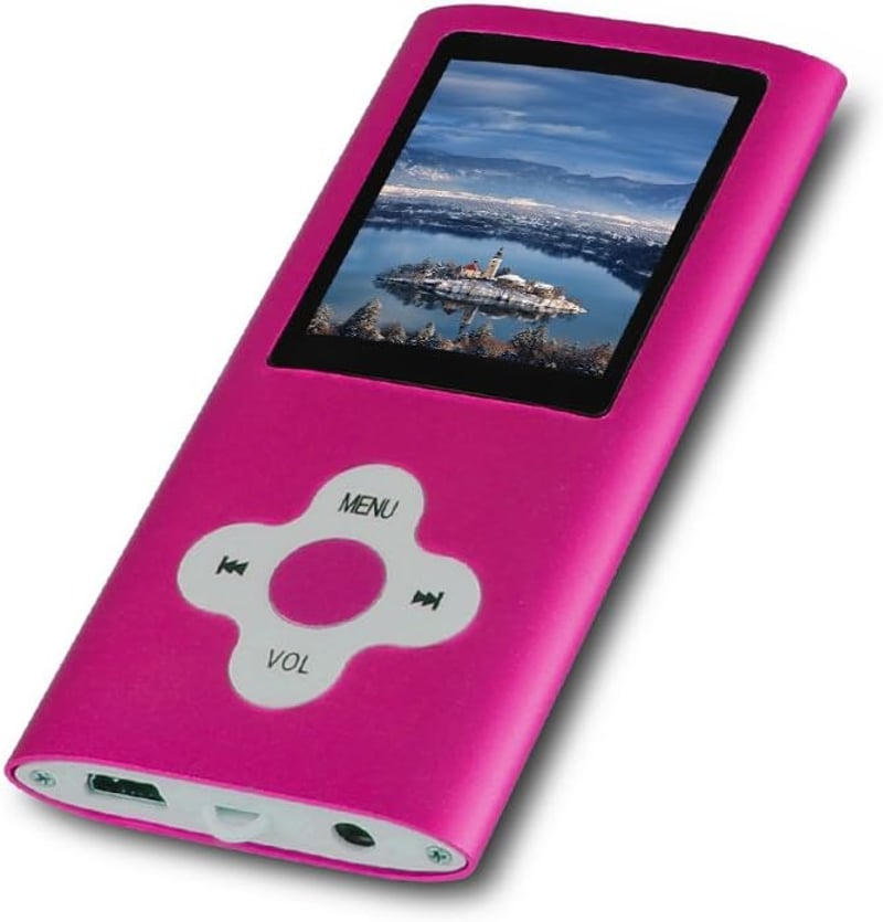 Btopllc MP3/MP4 lejátszó 16 GB, lossless - rózsaszín