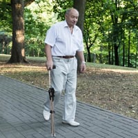 BTSAE összecsukható sétapálca ülőhellyel, 80-90 cm, 100 kg terhelhetőség 8