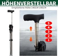 BTSAE összecsukható sétapálca ülőhellyel, 80-90 cm, 100 kg terhelhetőség 6