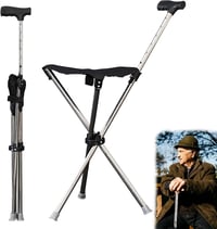 BTSAE összecsukható sétapálca ülőhellyel, 80-90 cm, 100 kg terhelhetőség 1