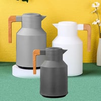 Buachois 1L Kávé Termosz Vákuum Kancsó Fa Fogantyúval 9