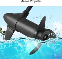 Set elice cu 3 pale Buachois pentru motor electric de barcă, compatibil cu motoare de trolling de 12V și 24V (28lb, 36lb, 46lb) 5