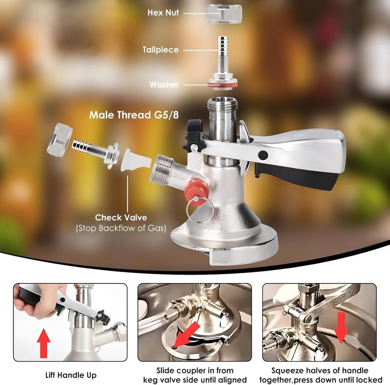 Buachois Type A Keg Tap G5/8 rozsdamentes sörcsap hordóhoz