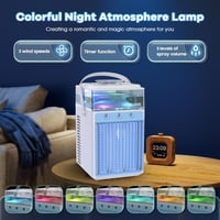 Bubbacare 5az1-ben hordozható klíma spray funkcióval és LED világítással 5