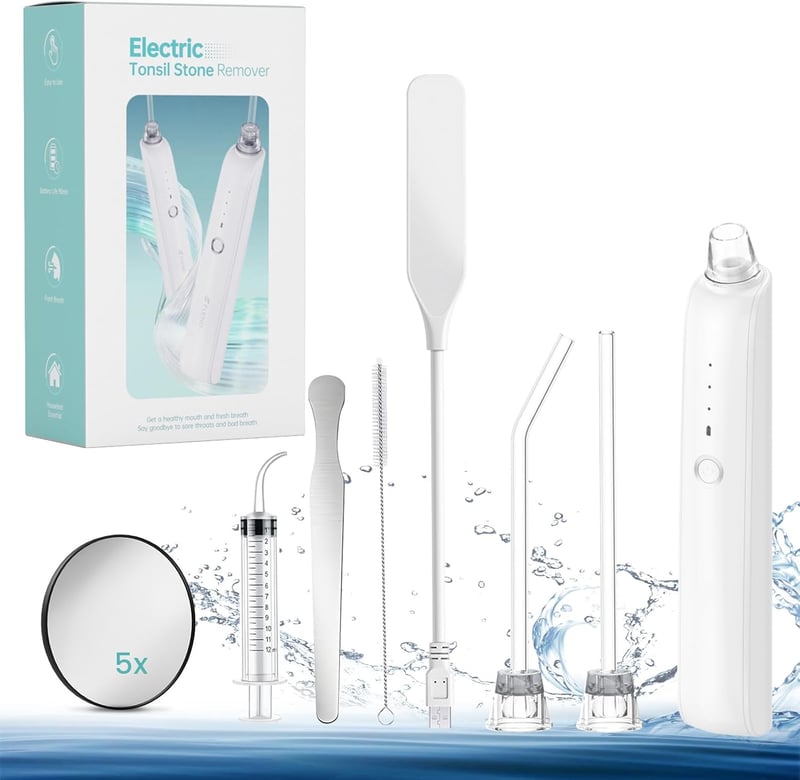 Bubbacare elektromos mandulakő eltávolító szett 2 fejjel és 3 fokozatú szívással