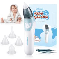 Elektrická odsávačka hlienov Bubbacare so 4 opakovane použiteľnými násadkami pre bábätká 2