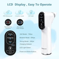 Bubbacare elektromos orrszívó LED lámpával, 4 szilikon fej és 3 szívóerő szinttel 3