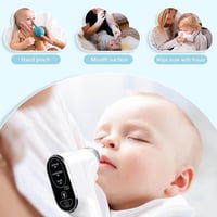 Bubbacare elektromos orrszívó LED lámpával, 4 szilikon fej és 3 szívóerő szinttel 4