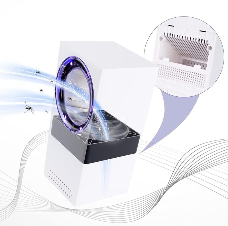 Bubbacare Elektromos Rovarcsapda - UV Fényű Szúnyogirtó Lámpa, Hordozható USB-s Rovarölő, Hangtalan Működés, Otthoni, Kültéri, Kempingezéshe