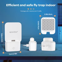 Bubbacare Elektromos Szúnyog és Gnatcsapda 2db Ragacsos Lapokkal Gyümölcslégy Csapda 8
