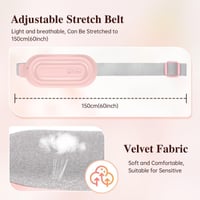 Bubbacare Menstruációs Fűtőöv 3 Hőfokozat és Vibráció Funkcióval Görcsoldásra 6