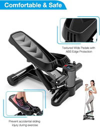 Bubbacare Mini Stepper 150 kg-ig LCD kijelzővel otthoni edzéshez 5