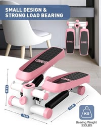 Bubbacare Mini Stepper Otthoni Edzéshez Ellenállásos Szalagokkal és LCD Kijelzővel 4