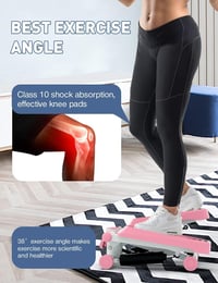 Bubbacare Mini Stepper Otthoni Edzéshez Ellenállásos Szalagokkal és LCD Kijelzővel 3