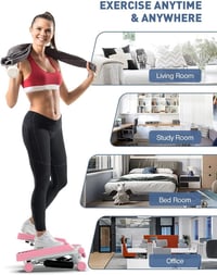Bubbacare Mini Stepper Otthoni Edzéshez Ellenállásos Szalagokkal és LCD Kijelzővel 6