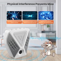 Bubbacare Ultrahangos Egérriasztó 360° - 3 Módú Rágcsálóirtó LED Fénnyel 2