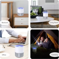 Bubbacare USB Elektromos Rovarcsapda - UV Fényes Szúnyog- és Légycsapda Konyhába, Beltérre és Kültérre, Csendes Működés, Vegyszermentes, Feh 7