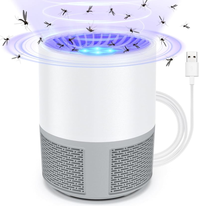 Bubbacare UV szúnyogcsapda, elektromos rovarirtó lámpa, hordozható légycsapda USB-vel