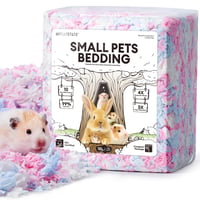 Așternut pentru hamsteri BUCATSTATE 15L - 99,9% fără praf, așternut din hârtie certificat FSC pentru iepuri, porcușori de Guineea și rozătoare, cu aromă de vată de zahăr 1