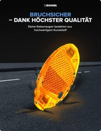 Büchel kerékpár küllőreflektor, StVZO-jóváhagyott, 2 db - narancssárga 3