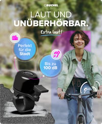 Mini zvonček na bicykel Büchel 35 mm čierny – 360° otočný, vodoodolný, antikorózny zvonček na všetky typy riadidiel, vhodný aj pre deti 3