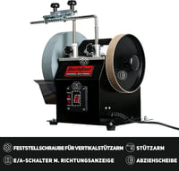Bucktool 250mm Vízcsalas Elektromos Köszörűgép 180W Élezőgép Szűrőrendszerrel 3