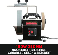 Bucktool 250mm Vízcsalas Elektromos Köszörűgép 180W Élezőgép Szűrőrendszerrel 2