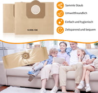 BUCOMTU 20db Papír Szűrőzsák Kärcher WD3 Porszívóhoz 6.959-130.0 4