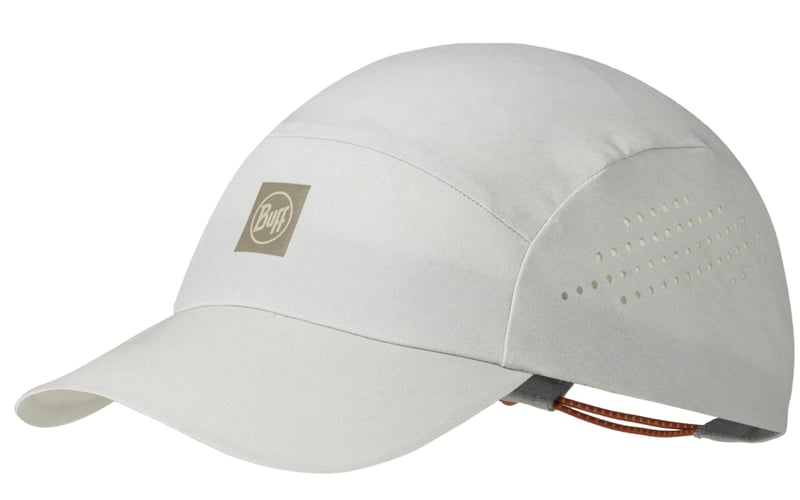 Bežecká šiltovka Buff Pack Speed – veľkosť L/XL, sivá – UPF50, reflexná, priedušná, pružná, zložiteľná, unisex