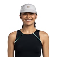 Bežecká šiltovka Buff Pack Speed – veľkosť L/XL, sivá – UPF50, reflexná, priedušná, pružná, zložiteľná, unisex 3