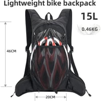 Buffup vízálló kerékpár hátizsák 15L, túrázáshoz és MTB-hez 3