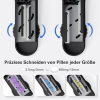BUG HULL Gyógyszervágó több tablettához rozsdamentes acél szürke 2