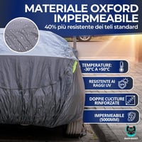 BuhoBoost Oxford 150D autó takaró napellenzővel, vízálló UV védelemmel és cipzárral 4