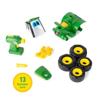 BUILD-A-BUDDY John Deere 46655 Traktor – Skladačka pre deti, Zelený traktor na skladanie od 18 mesiacov, Zberateľský model 5