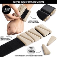 Build & Fitness Csuklósúly és bokasúly szett 2x0,5kg női és férfi edzéshez 2