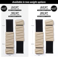 Build & Fitness Csuklósúly és bokasúly szett 2x0,5kg női és férfi edzéshez 7