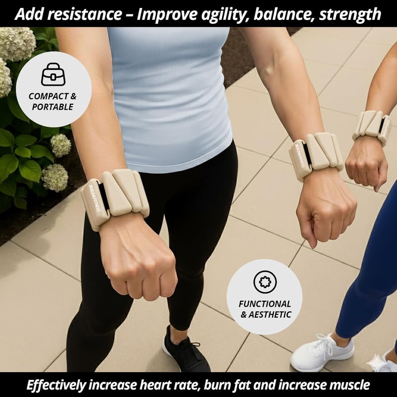 Build & Fitness Csuklósúly és bokasúly szett 2x0,5kg női és férfi edzéshez