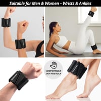 Build & Fitness Csuklósúly és bokasúly szett 2x0,5kg női és férfi edzéshez 3
