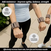 Build & Fitness Csuklósúly és bokasúly szett 2x0,5kg női és férfi edzéshez 4