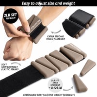 Build & Fitness Csuklósúly és bokasúly szett 2x0,5kg női és férfi edzéshez 2