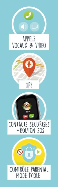 Detské inteligentné hodinky Buki France FIB01 so SIM kartou – GPS, SOS, video, vodotesné, rodičovská kontrola – od 8 rokov 8